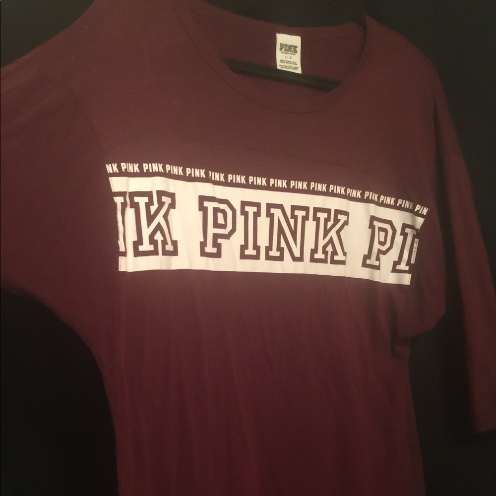 SOLD. VS Pink 3/4 sleeve top