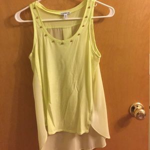 Express Xsmall high low tank with studs