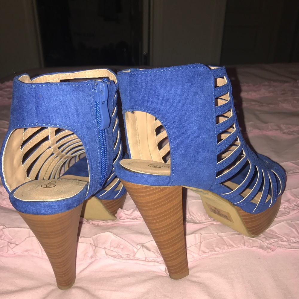 Royal blue heels