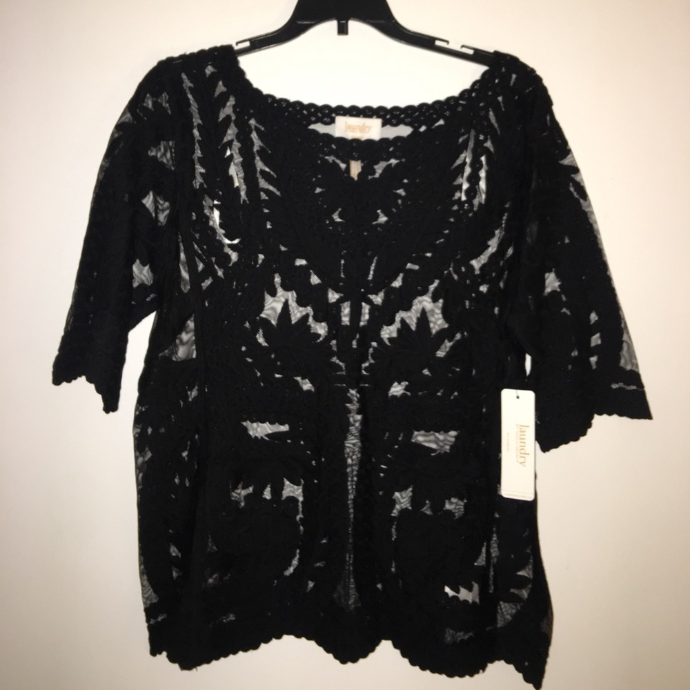 Black Embroidered blouse