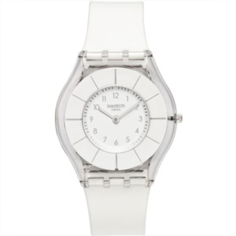 swatch unisex white watch