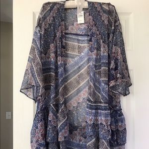 Abercrombie & Fitch sheer cover up one size cute