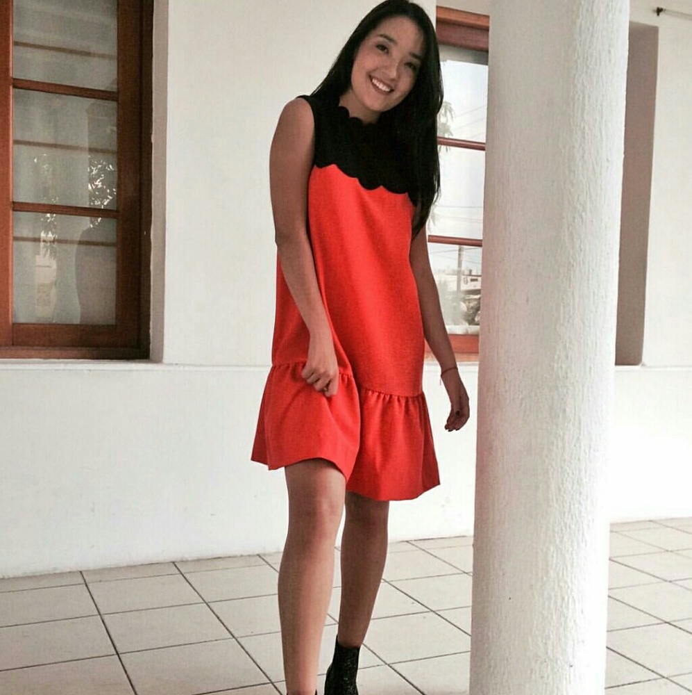 *HP M Victoria Beckham Orange Halloween Dress - Picture 8 of 8