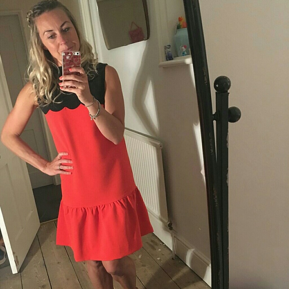 *HP M Victoria Beckham Orange Halloween Dress - Picture 5 of 8