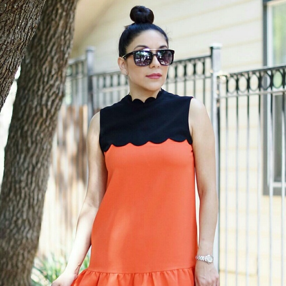 *HP M Victoria Beckham Orange Halloween Dress - Picture 6 of 8