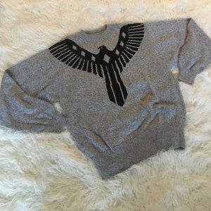 Trendy Aztec Bird Crewneck Sweater