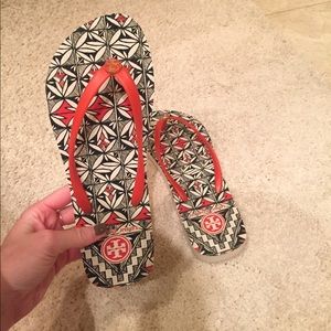 Tory Burch rubber flip flop sandals size 8