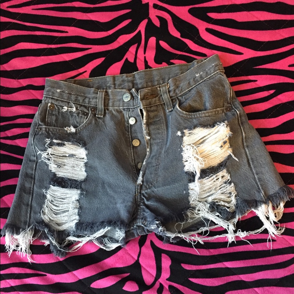 Levi's vintage high waisted denim shorts