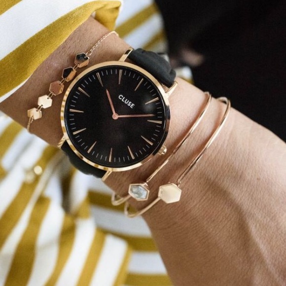 Cluse Accessories - Cluse La Boheme Rose Gold Black/Black Watch