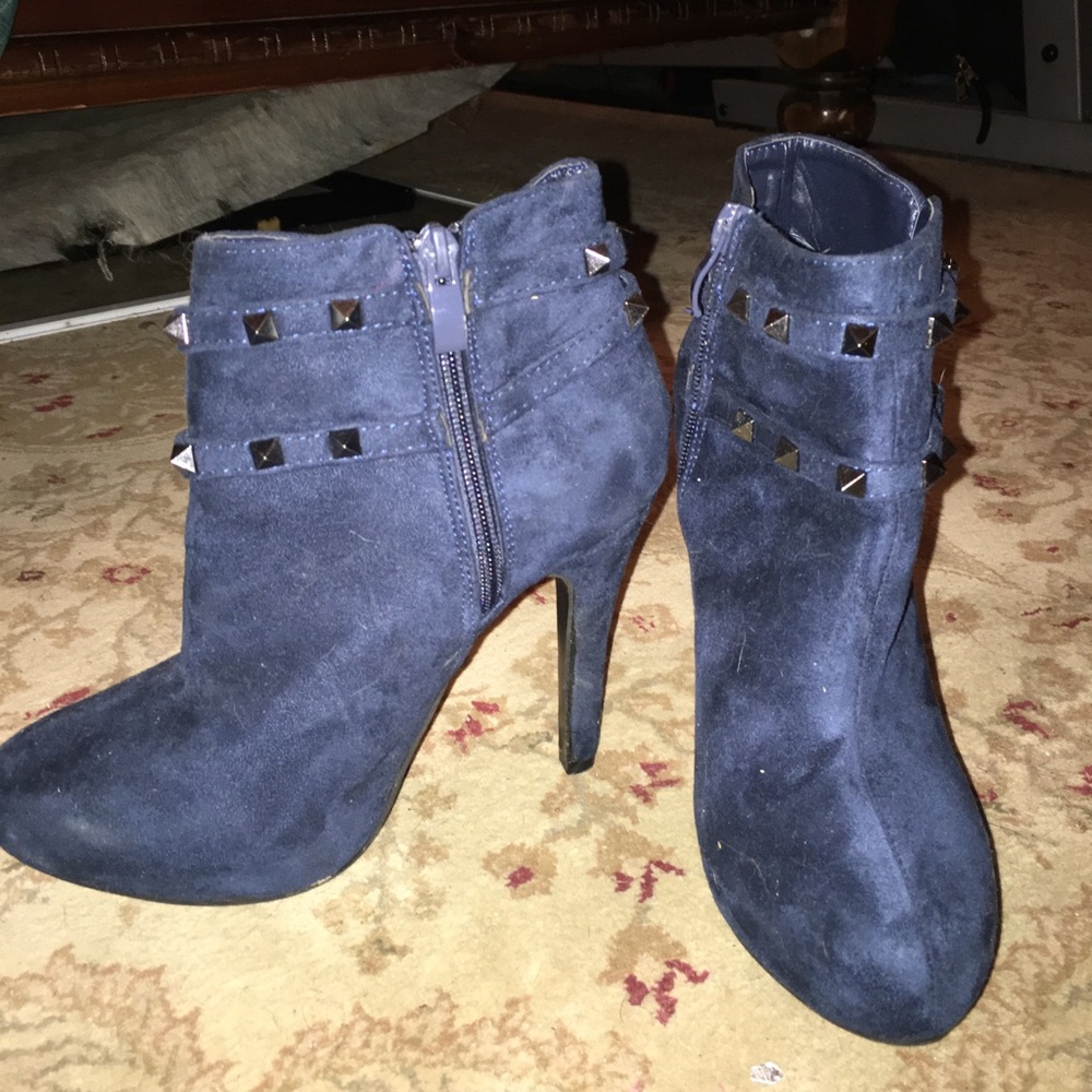 Blue Suede boots