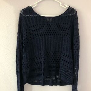 Navy knit sweater