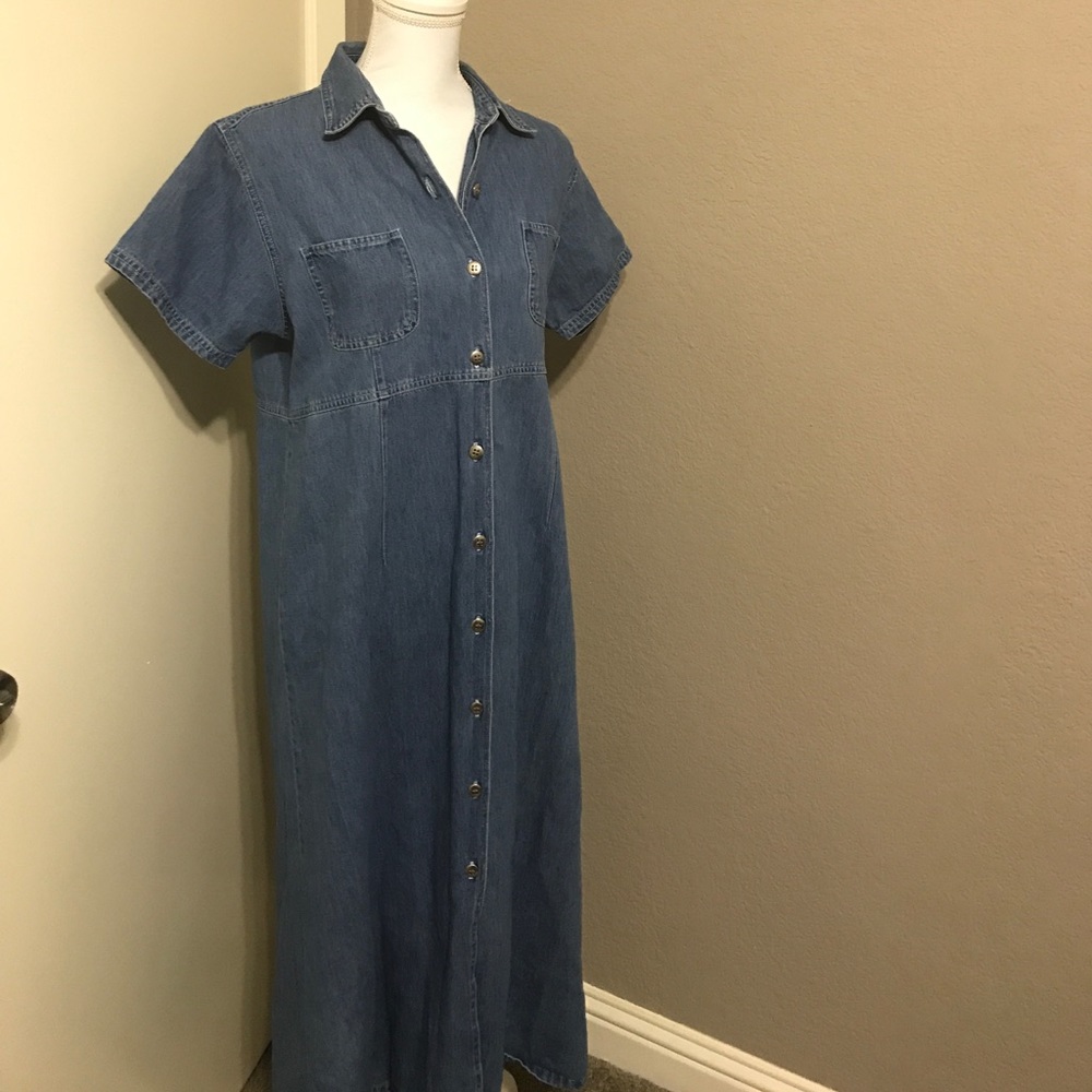 Kisses denim dress button down