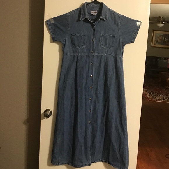 Kisses denim dress button down - Picture 3 of 8
