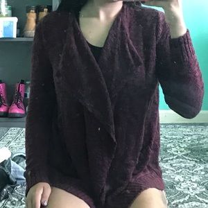 *SOLD ON VINTED* Burgundy Knit Cardigan