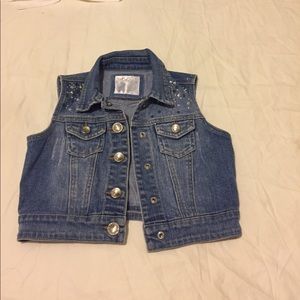 Justice Denim Vest Girls .