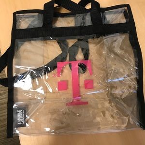 Clear stadium bag, beach towel NWOT