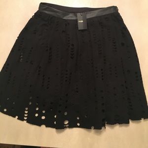 Maje pleated wool-blend mini skirt-with tags!
