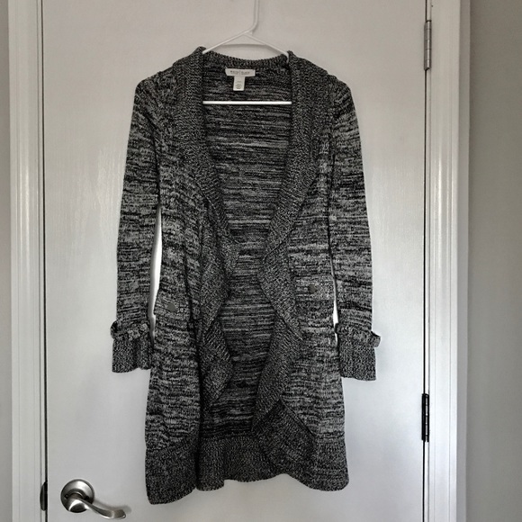 white house black market long cardigan