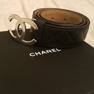 Chanel leather belt