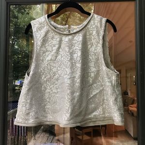 Free People metallic crop top