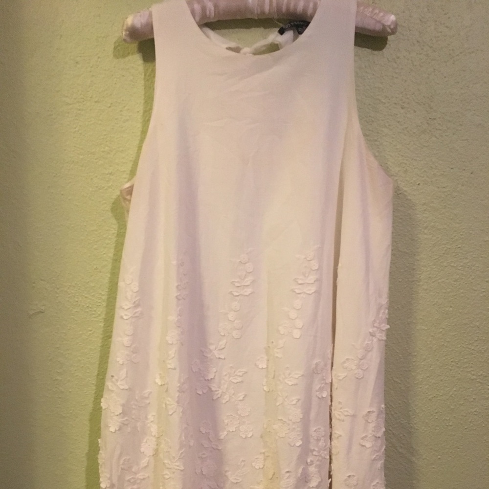 White floral dress