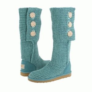 Teal Knit Uggs