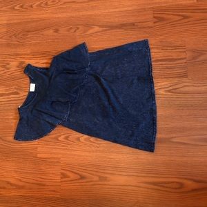 *NWT* sleeveless distressed ruffle top