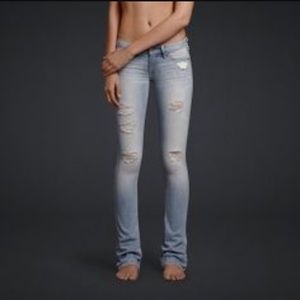 Low rise , slightly flared jeans