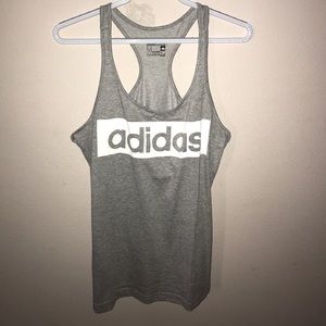 Gray Adidas racerback tank top