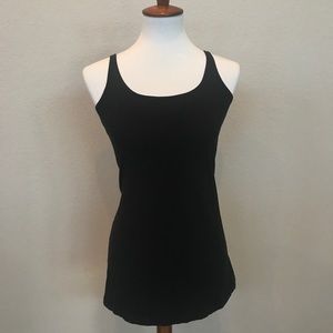 Sejour black scoop neck tank top size 1X