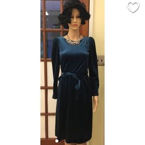 1980s does 1920s Royal Blue Dress