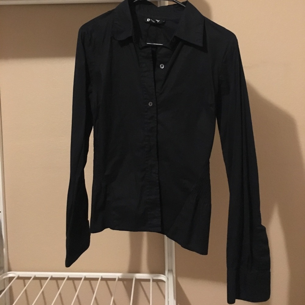 DKNY Corset style Button down shirt