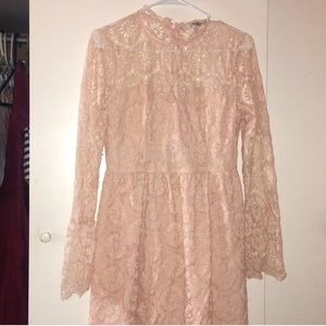 Light pink lace dress