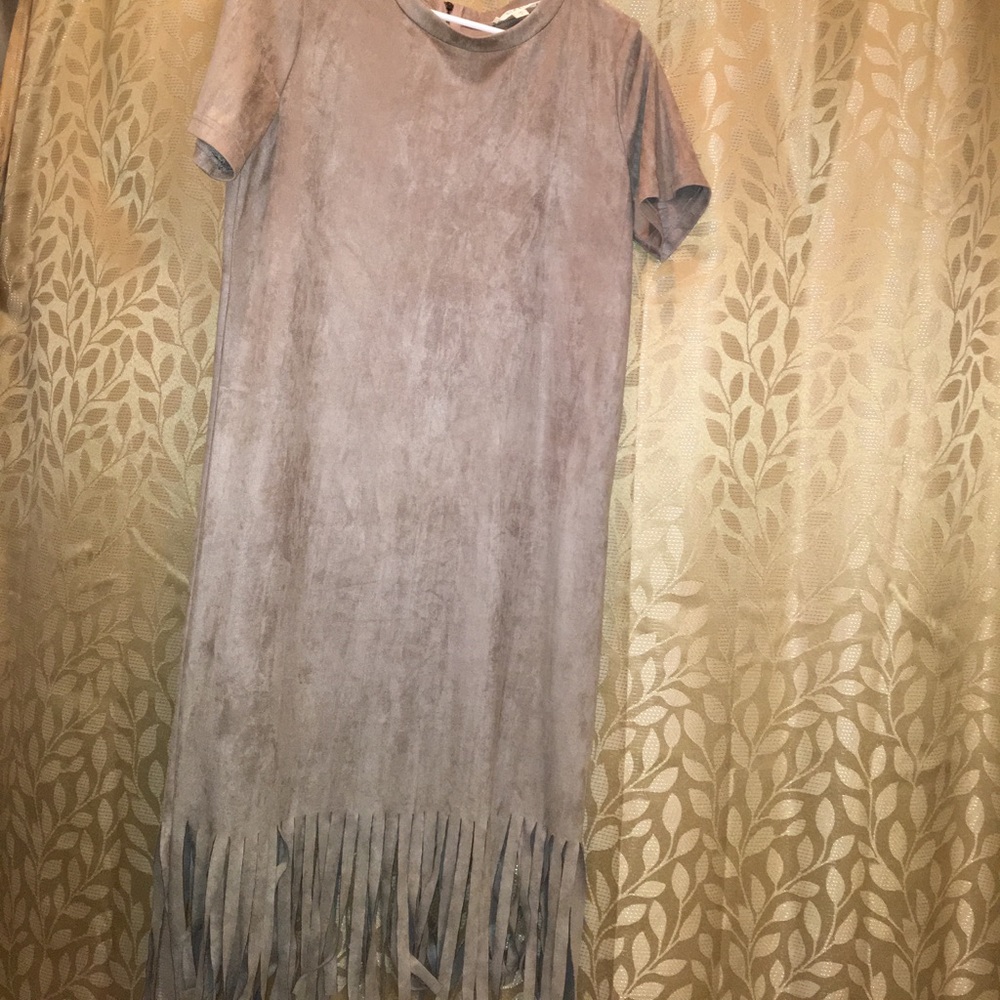 Suede dress