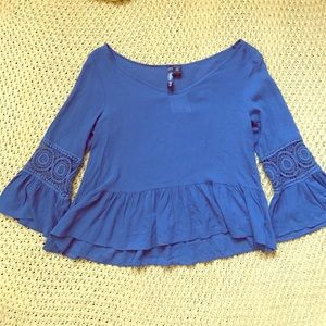 Blue boho shirt