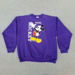 Vintage 90s Mickey Mouse Sweatshirt Texas Retro