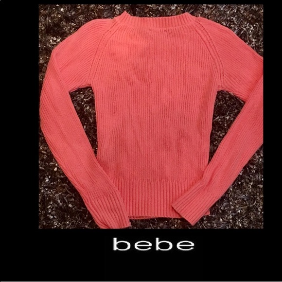 Bebe•Tangerine•Crochet•Cable Knit Sweater - Picture 5 of 6