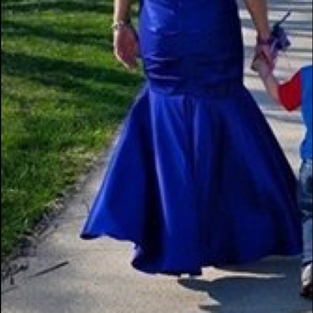 Royal Blue Prom Dress - Picture 4 of 8