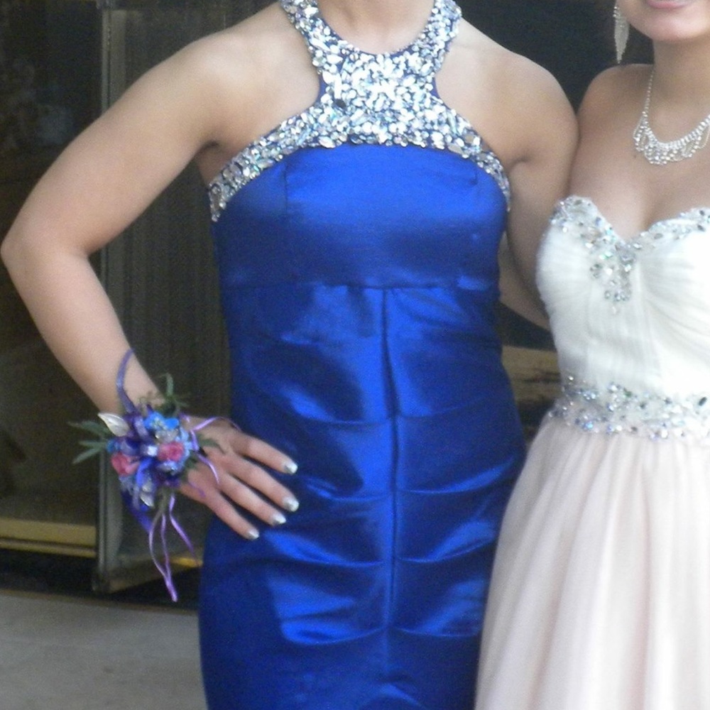 Royal Blue Prom Dress - Picture 3 of 8