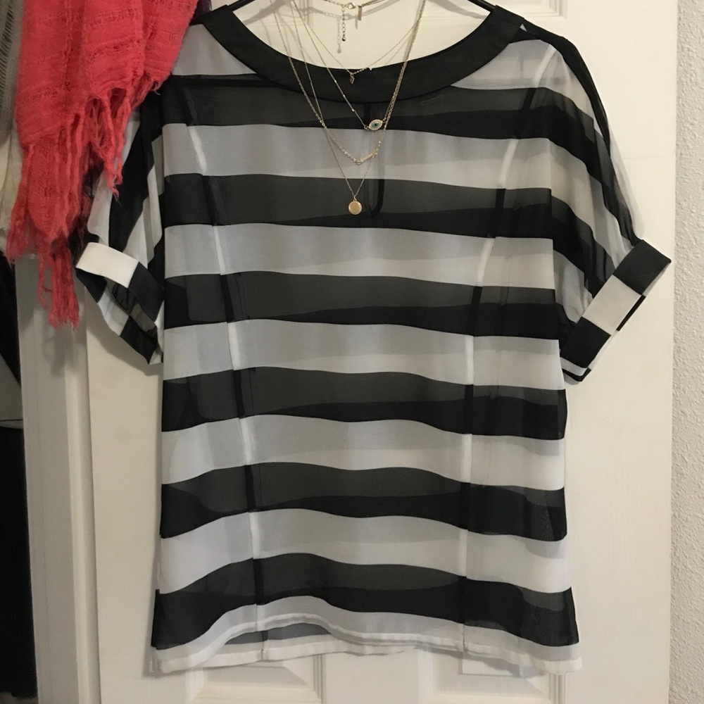striped blouse