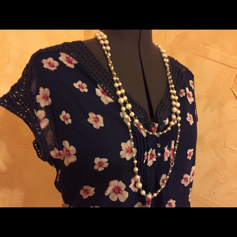 Candies floral Chiffon Blouse