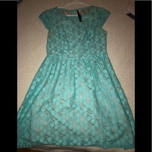 Cute capped sleeve Kenzie mint green dress!