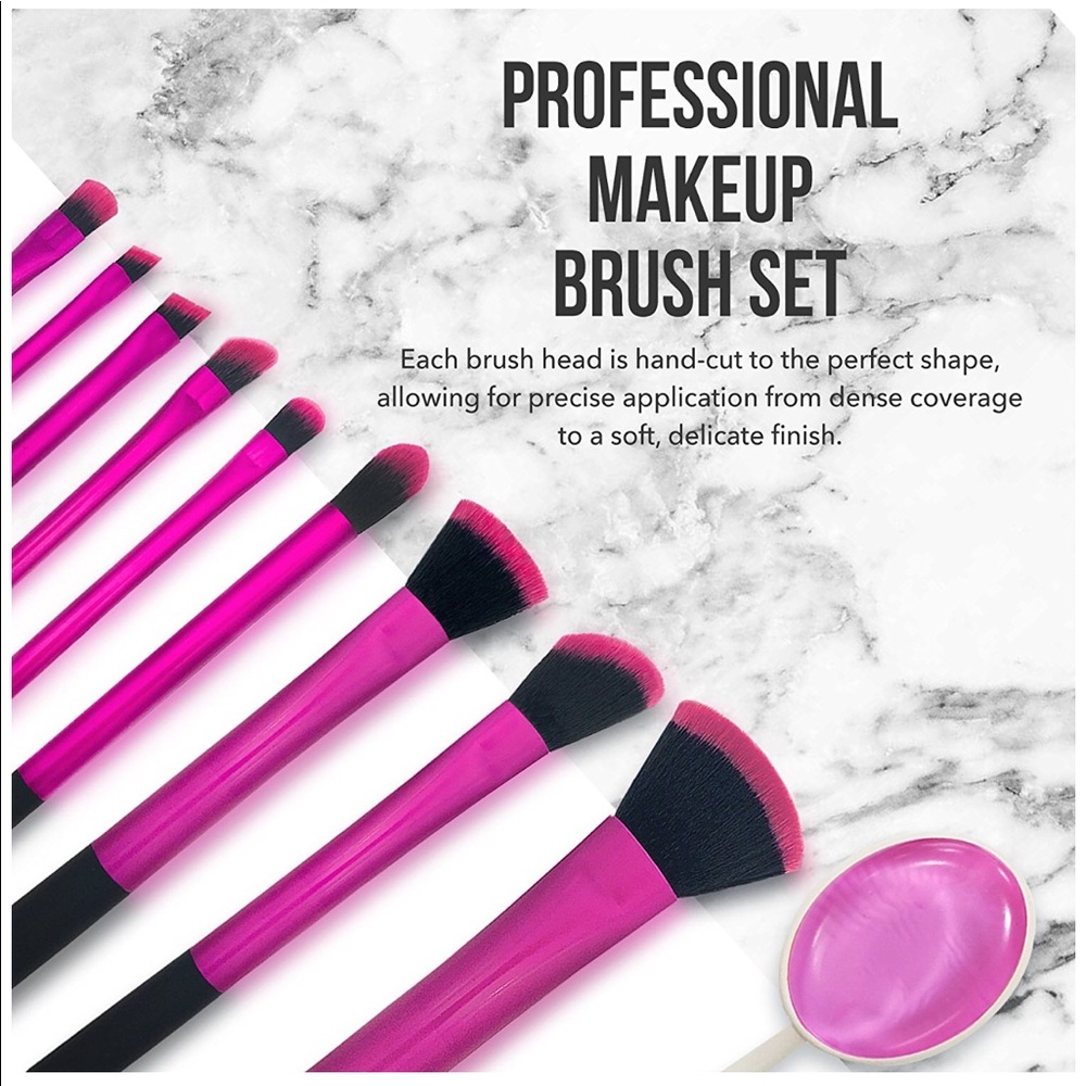 10 pc. Professional Makeup Brush Set