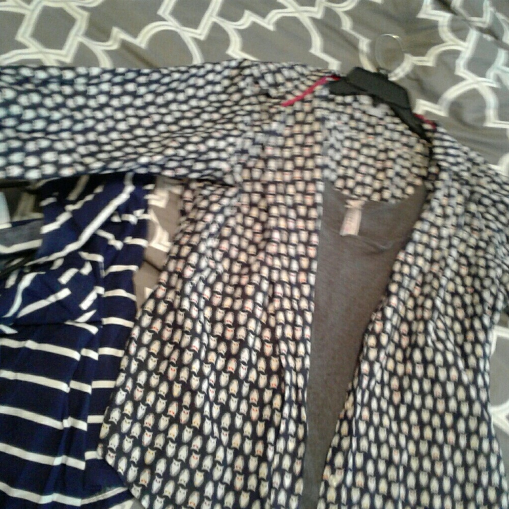navy long sleeve blouse