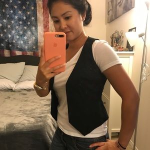 Pinstriped vest