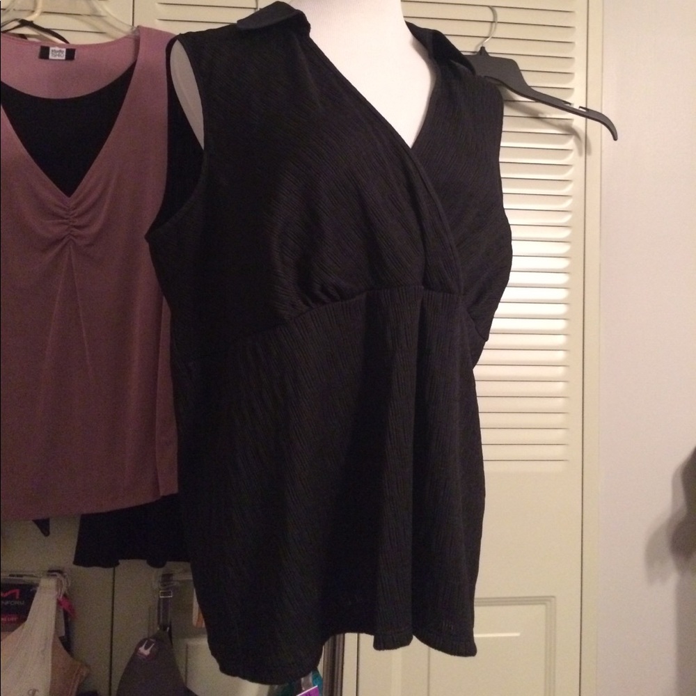 🎊▪️Black LB sleeveless dress top▪️ 18/20