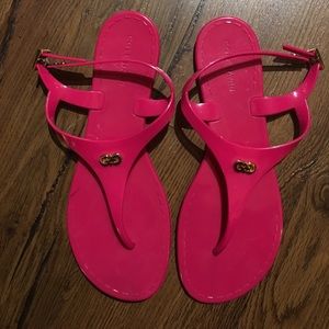 Cole Haan Miley Pink Jelly Sandals Size 8