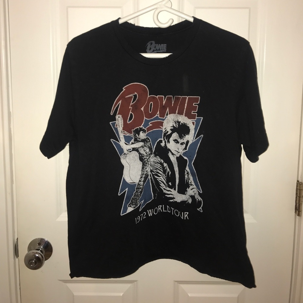 Distressed David Bowie shirt