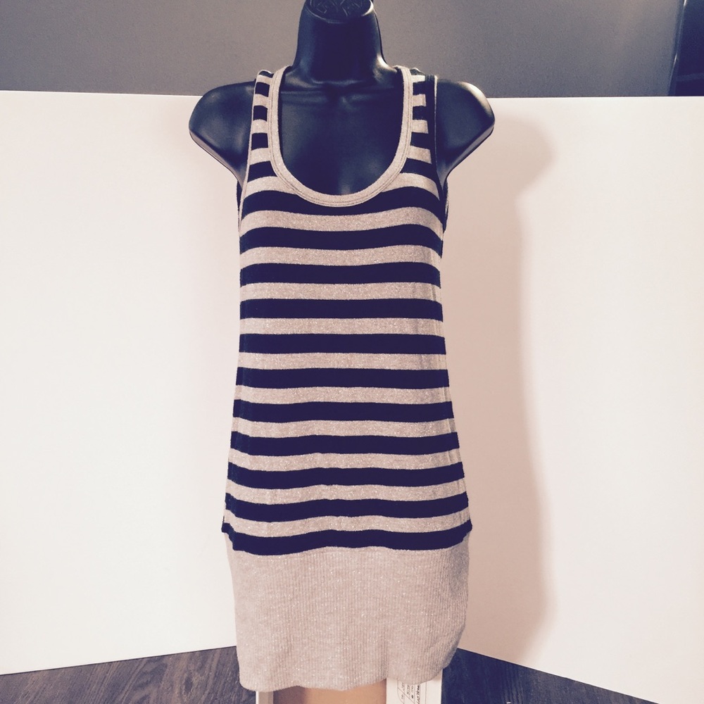 Striped sweater dress