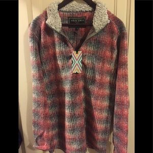 True Grit - Melange Blanket Pullover - Medium